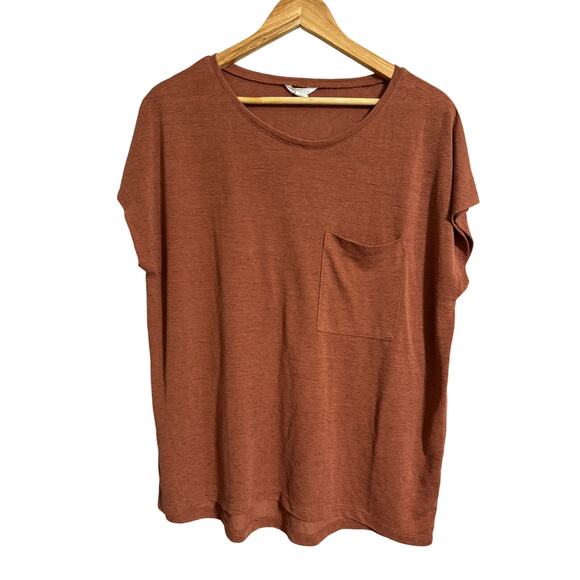 Caslon Rust Elevated Tee Large - Picture 1 of 4